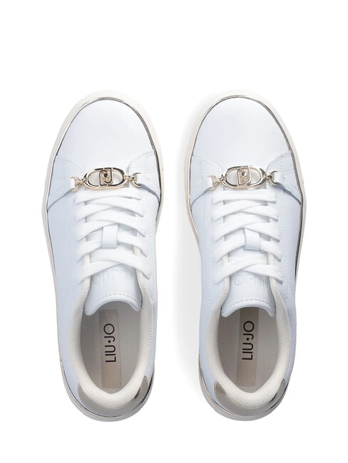 KIKI 01 Sneakers in pelle white/light gold - Scarpe Donna