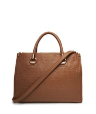 LIUJO MANHATTAN Borsa satchel media con logo suede - Borse Donna - 2