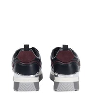 LIUJO MAXI WONDER 01 Sneakers in pelle e mesh black/cremisi - Scarpe Donna - 3