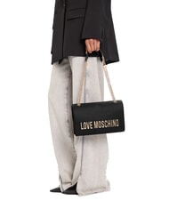 LOVE MOSCHINO BOLD LOVE  Borsa doppia portabilità Nero - Borse Donna - 5