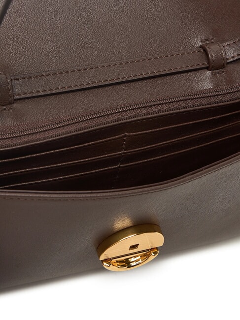 SFERA Mini Bag a tracolla, in pelle cioccolato - Borse Donna