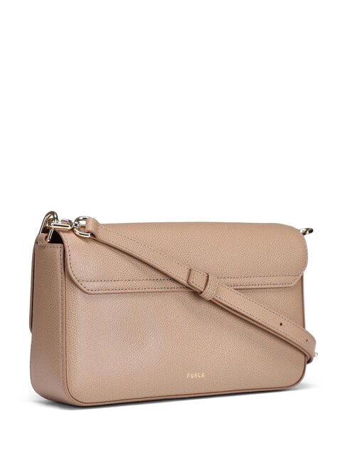 IRIDE  Borsetta a tracolla, in pelle greige - Borse Donna