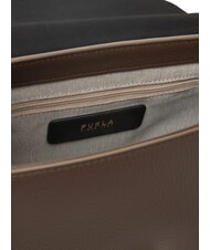 FURLA LOTUS Borsa in pelle con tracolla logata mogano/toni mogano - Borse Donna - 4