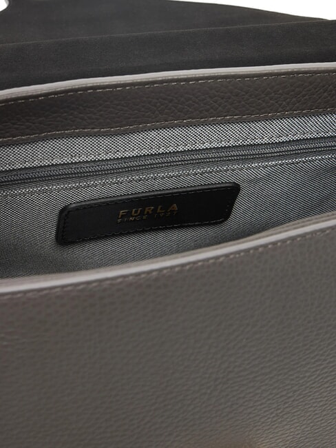 LOTUS Borsa in pelle con tracolla logata urban gray/toni urban gray - Borse Donna