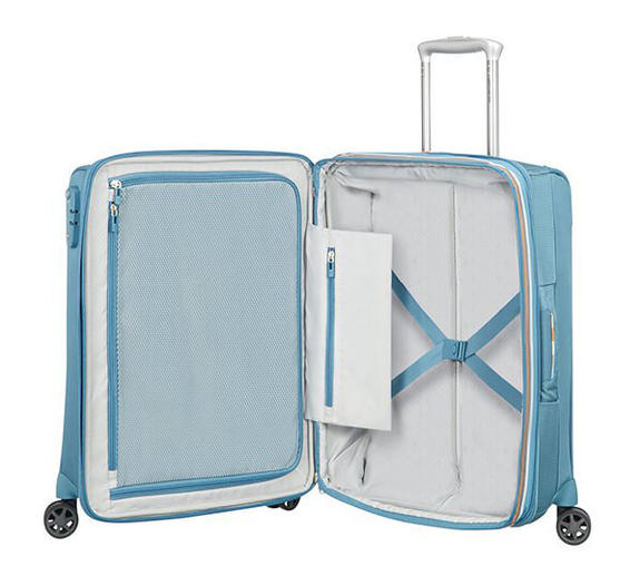 Trolley DUOSPHERE, bagaglio a mano, spinner, espandibile niagara blue - Bagagli a mano