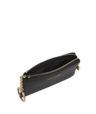 COCCINELLE C-ME SOFTY  Astuccio portachiavi/portamonete in pelle Nero - Portafogli Donna - 2