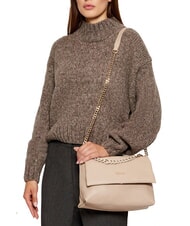 LIUJO MEHMET Borsa a tracolla catena bicolor NEUTRO - Borse Donna - 5