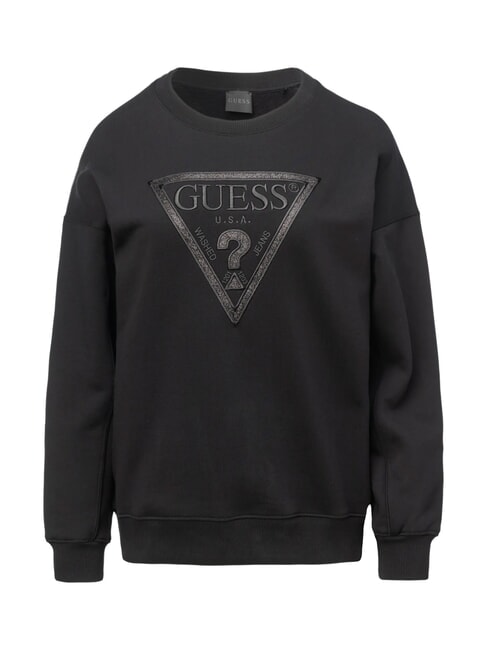 TRIANGLE GLITTER  Felpa in cotone jetbla - Felpe Donna