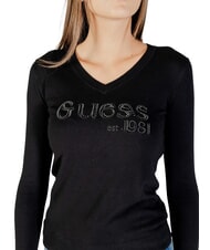 GUESS SAYLOR LOGO  Maglia jetbla - Maglie Donna - 3