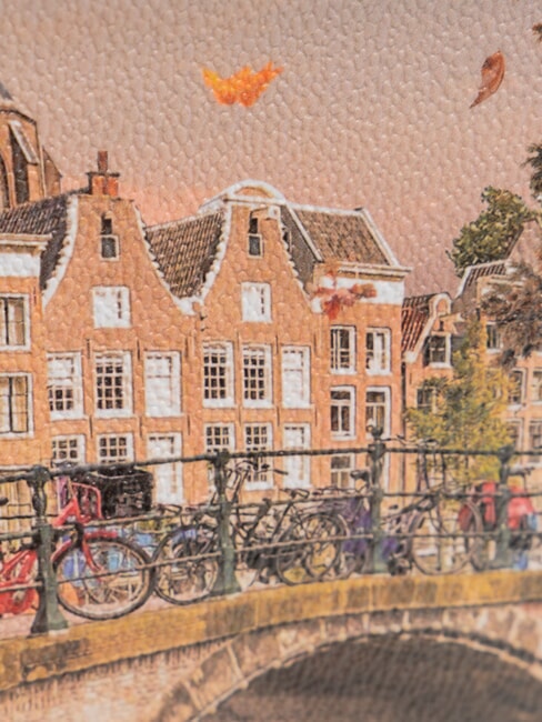 YESBAG Pochette media con polsierina autumn river - Borse Donna