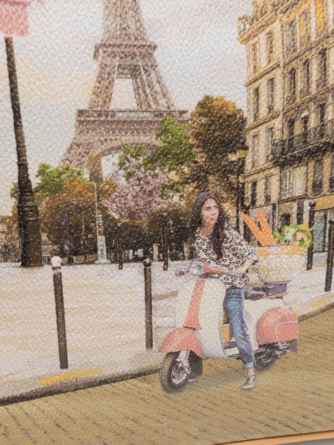 YESBAG Borsa shopping a spalla velo paris - Borse Donna