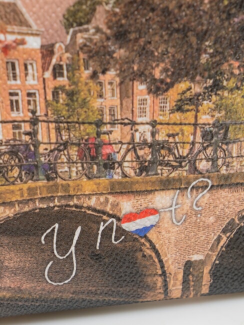 YESBAG Pochette con polsierina autumn river - Borse Donna