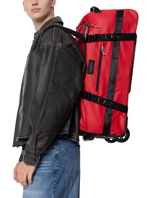 DUFFEL PACK WHEEL M Trolley borsone medio idrorepellente tarp red - Trolley Semirigidi