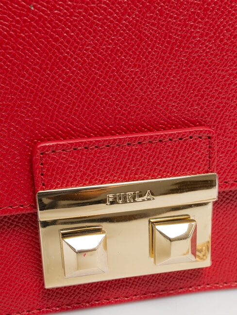 BELLA  Mini Bag a tracolla, in pelle rosso veneziano - Borse Donna