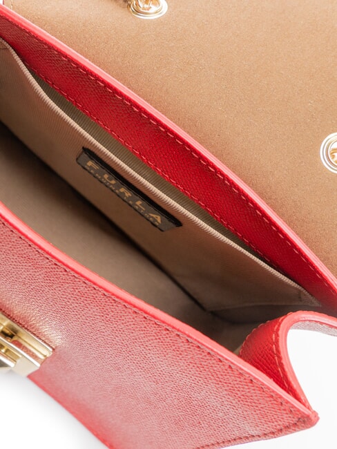 BELLA  Mini Bag a tracolla, in pelle rosso veneziano - Borse Donna