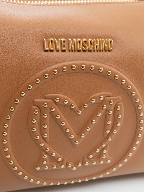 LITTLE STUDS Borsa a spalla con borchiette cammello2 - Borse Donna