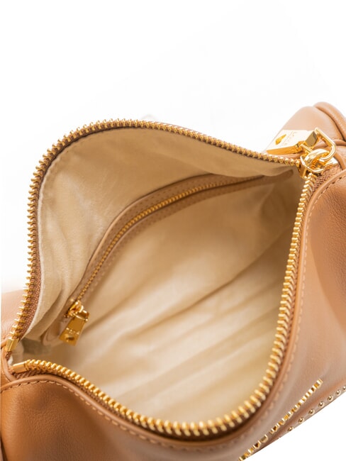 LITTLE STUDS Borsa a spalla con borchiette cammello2 - Borse Donna