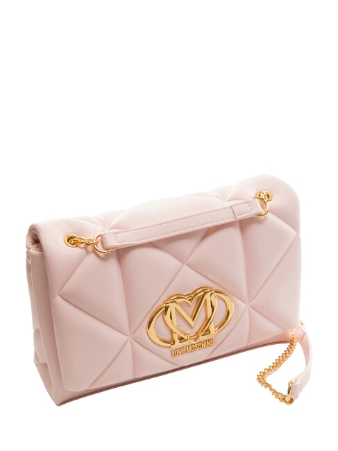 GEOMETRIC Borsa convertible con flap cipria - Borse Donna