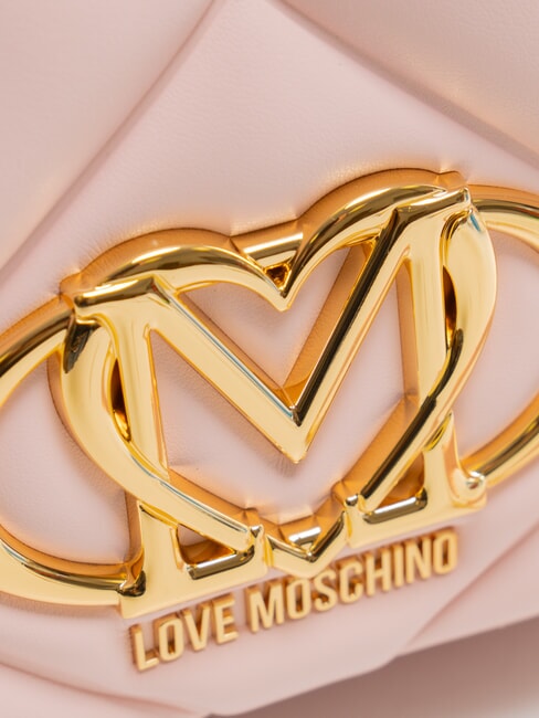 GEOMETRIC Borsa convertible con flap cipria - Borse Donna