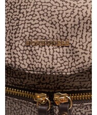 BORBONESE FLEXOS ZIP Zainetto op naturale/testa moro - Borse Donna - 3