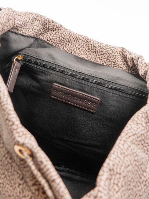 FLEXOS ZIP Zainetto op naturale/testa moro - Borse Donna