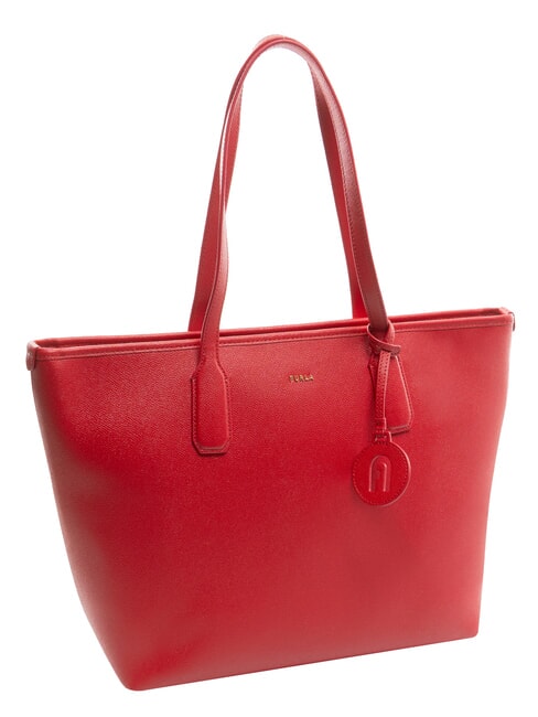 CLASSIC Borsa shopper in pelle stampa andromeda rosso veneziano - Borse Donna