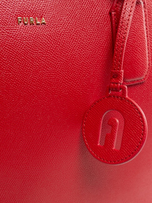 CLASSIC Borsa shopper in pelle stampa andromeda rosso veneziano - Borse Donna