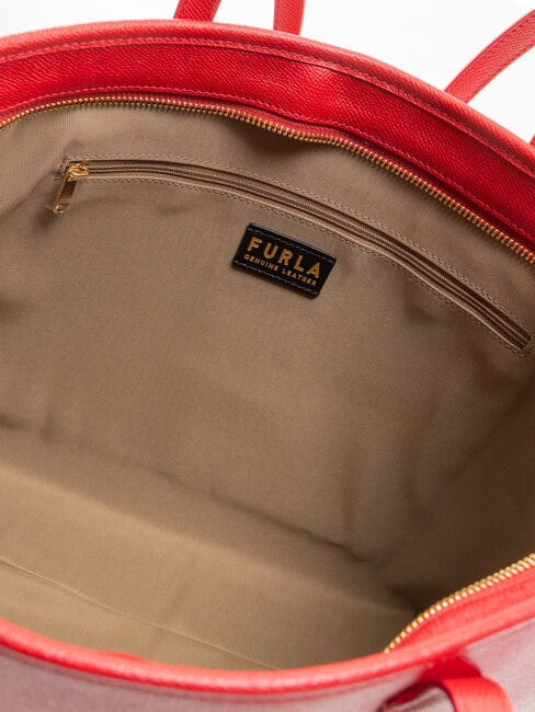 CLASSIC Borsa shopper in pelle stampa andromeda rosso veneziano - Borse Donna