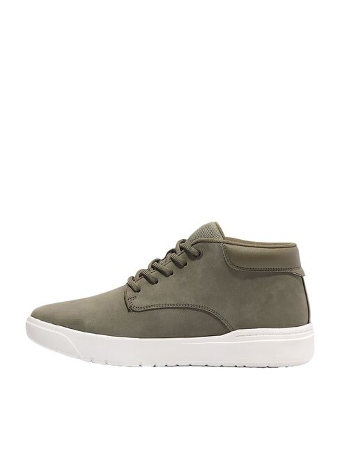 SENECA BAY Sneakers in pelle dark green nubuck - Scarpe Uomo