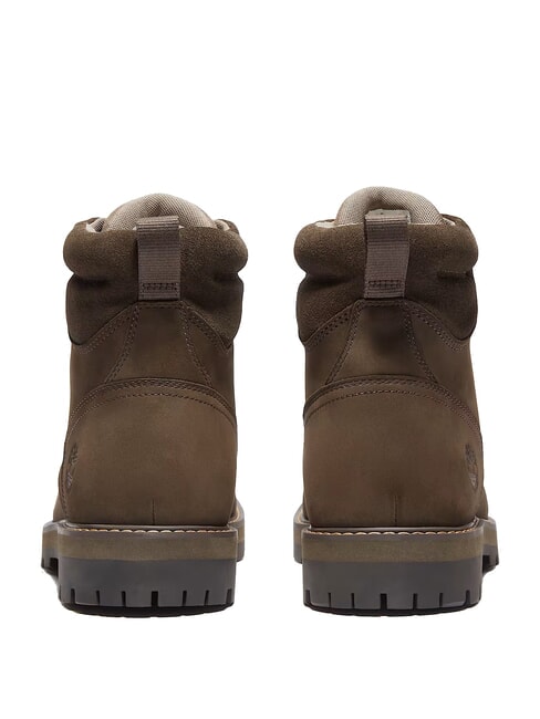 BRITTON ROAD Stivaletti impermeabili in pelle dark brown nubuck - Scarpe Uomo