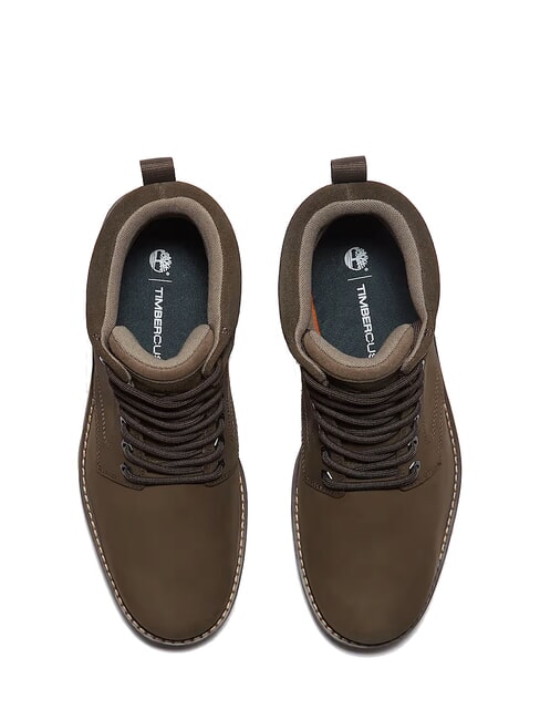 BRITTON ROAD Stivaletti impermeabili in pelle dark brown nubuck - Scarpe Uomo