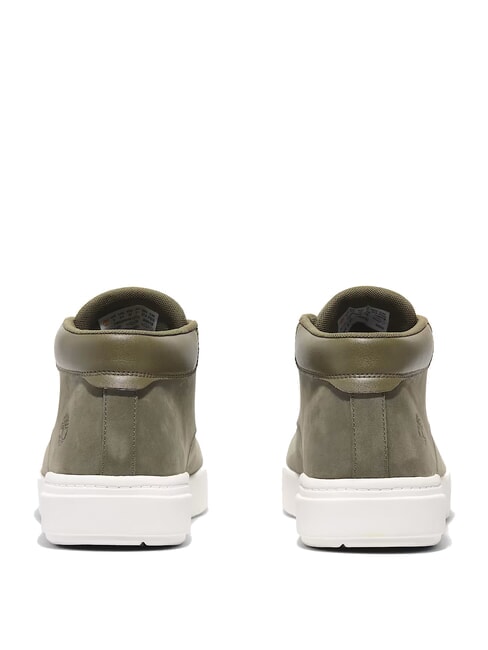 SENECA BAY Sneakers in pelle dark green nubuck - Scarpe Uomo