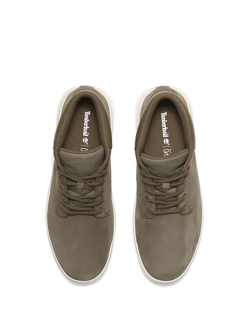 SENECA BAY Sneakers in pelle dark green nubuck - Scarpe Uomo