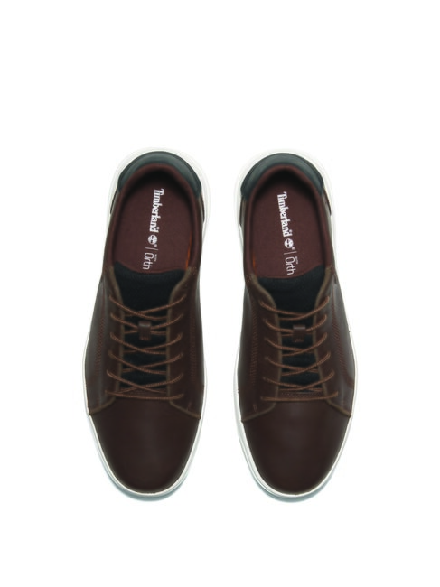 SENECA BAY Sneakers Uomo in pelle dark brown full grain - Scarpe Uomo