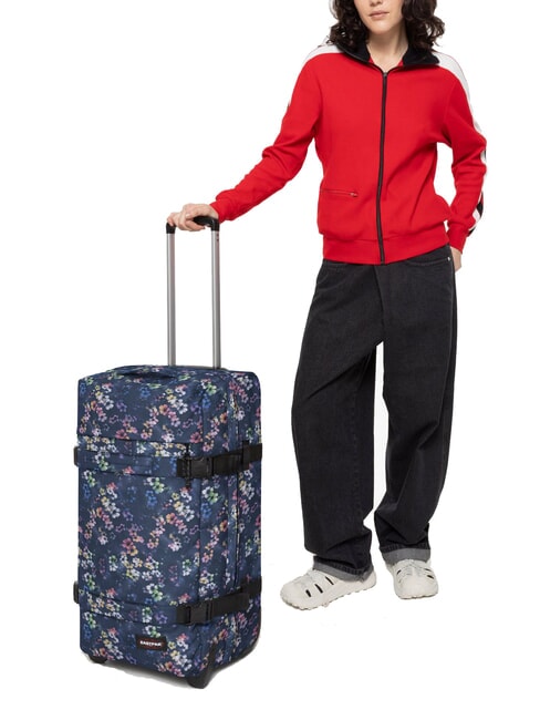 TRANSIT'R M Trolley misura media flora fade navy - Trolley Semirigidi