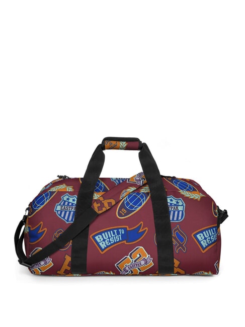 STATION + Borsone con tracolla clash burgundy - Borsoni