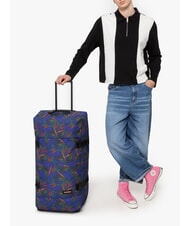 EASTPAK TRANVERZ L Trolley grande  brize palm navy - Trolley Semirigidi - 6