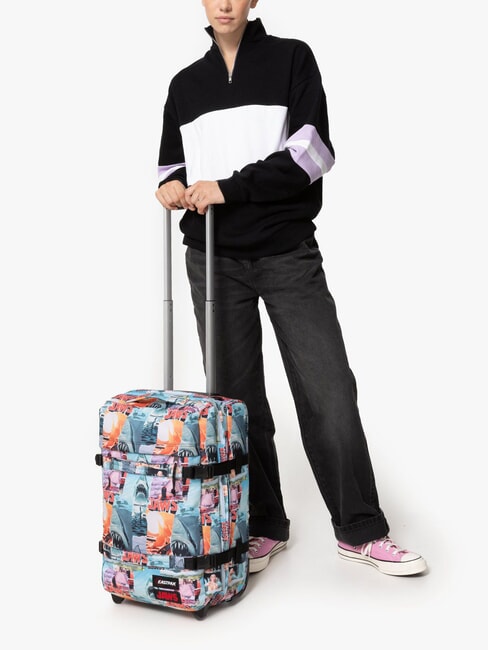 TRANSIT'R S x JAWS Trolley bagaglio a mano jaws print - Bagagli a mano