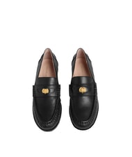 COCCINELLE C-PENNY LOAFER Mocassini in pelle liscia Nero - Scarpe Donna - 3