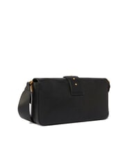 PINKO LOVE ONE CLASSIC SLOUCHY Borsa a spalla in pelle nero-antique gold - Borse Donna - 2