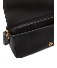 PINKO LOVE ONE CLASSIC SLOUCHY Borsa a spalla in pelle nero-antique gold - Borse Donna - 4