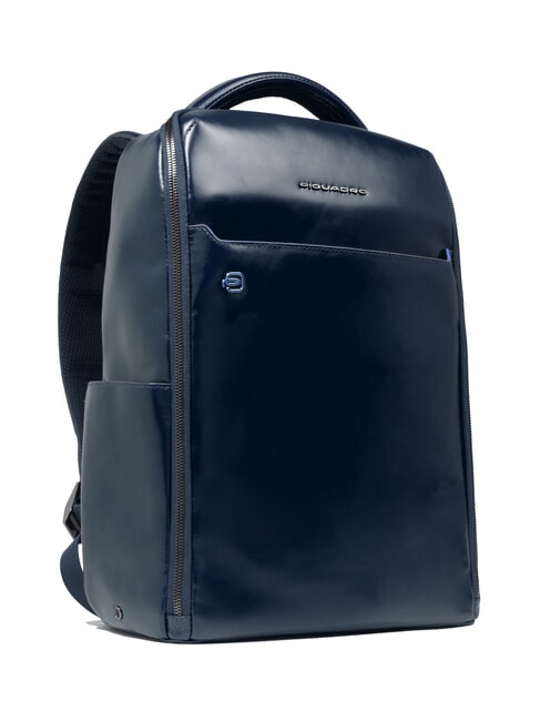 BLUE SQUARE Zaino fast-check in pelle, porta pc 14" blu - Zaini da lavoro porta PC