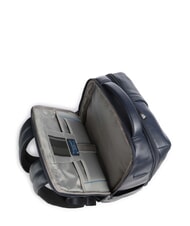 PIQUADRO RUSSEL Zaino in pelle porta pc 15.6" blu - Zaini da lavoro porta PC - 5