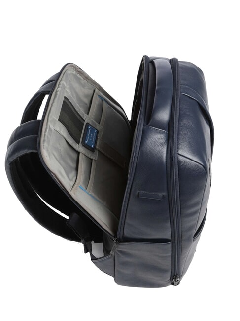 RUSSEL Zaino porta PC 14", in pelle blu - Zaini da lavoro porta PC