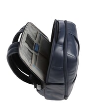 PIQUADRO RUSSEL Zaino porta PC 14", in pelle blu - Zaini da lavoro porta PC - 3