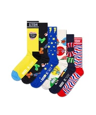 HAPPY SOCKS ELTON JOHN Gift set calze 6 paia yellow - Calze Uomo - 9