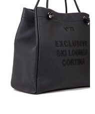 V73 CORTINA Borsa shopping a spalla nero - Borse Donna - 3