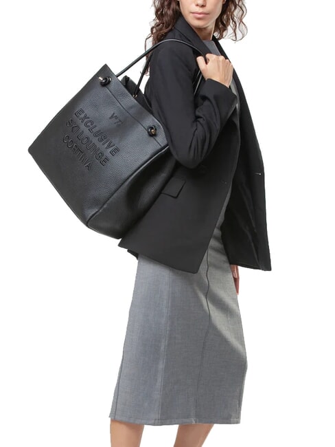 CORTINA Borsa shopping a spalla nero - Borse Donna