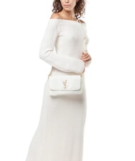 V73 LOUISE Borsa media a tracolla manico catena ecru - Borse Donna - 5