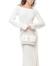 V73 LOUISE Borsa media a tracolla manico catena ecru - Borse Donna - 6